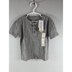 Cat & Jack Boy's Henley Shirt 3T Gray NEW!